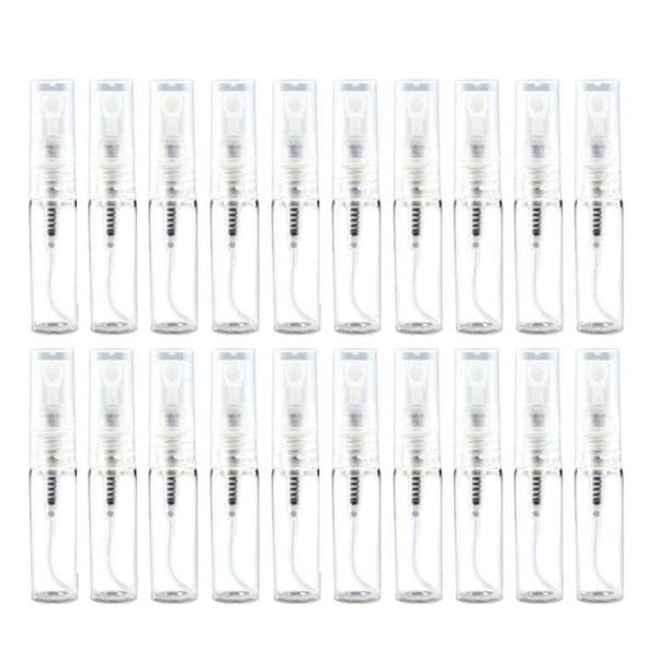 

storage bottles & jars 40pcs portable refillable glass makeup clear empty sprayer cosmetic atomizers spray bottle container (10ml)