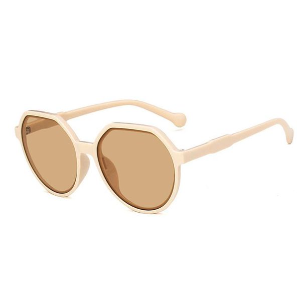 

fashion sunglasses frames milk white women's 2021 tan korean round frame glasses for men, Black