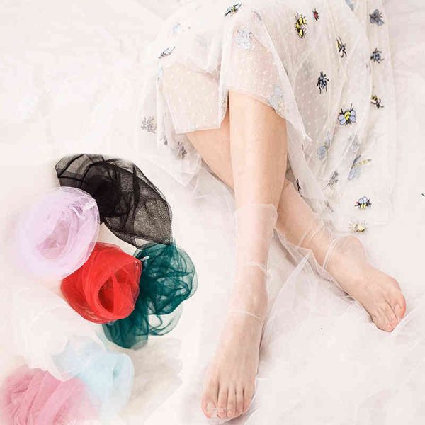 

socks spring and summer versatile solid glittering mh pile women' socks, Red;black