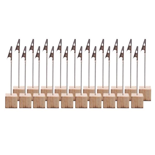 

20pcs creative table number holders wedding table name holder clips picture memo note p stand