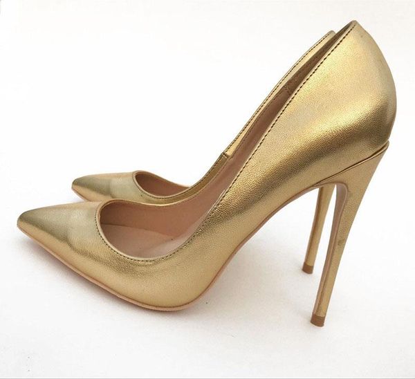 

gold women shoes pumps pointed toe 12cm high heel stiletto classic pumps prom party shoes yg018 chensir9, Black