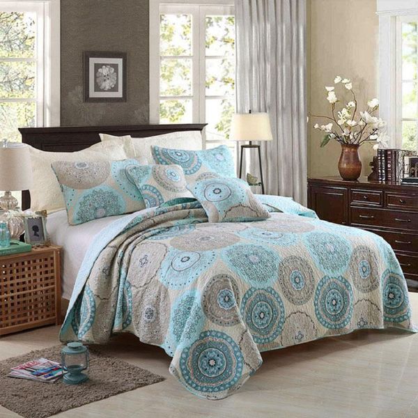 

comforters & sets soft quilt set 3pcs cotton bedspread on the bed quilted blanket for cover pillowcase queen size summer coverlet chausub