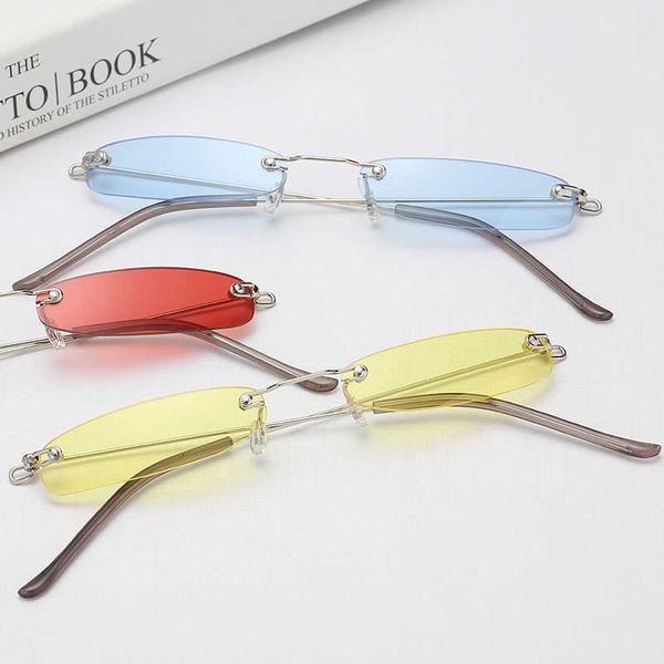 

luxury designer sunglasses d&t 2021 fashion square women ladies brand designer vintage colorful mirror lens alloy frame sun glasses, White;black