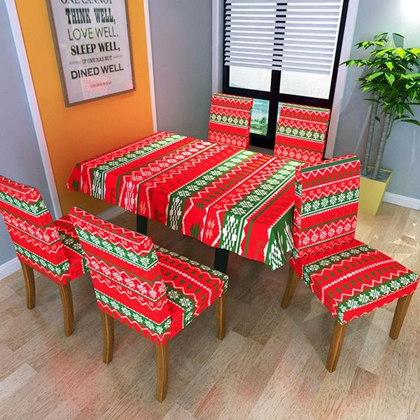 

table cloth table-cloth red christmas stretch dining room chair cover