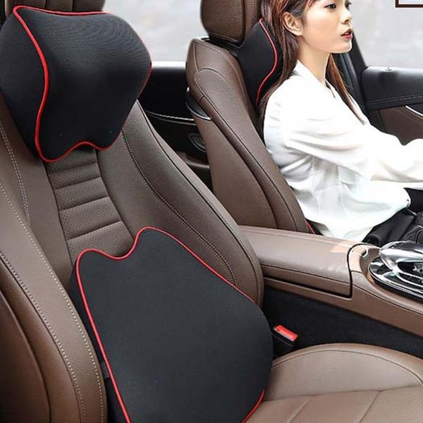 

seat cushions car headrest pad memory cotton neck pillow head rest support protector