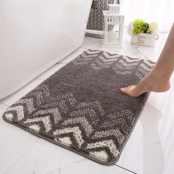 

fashion new flocking home door strip slip mat house hold bathroom livingroom comfortable bath paddoor absorbent mat door