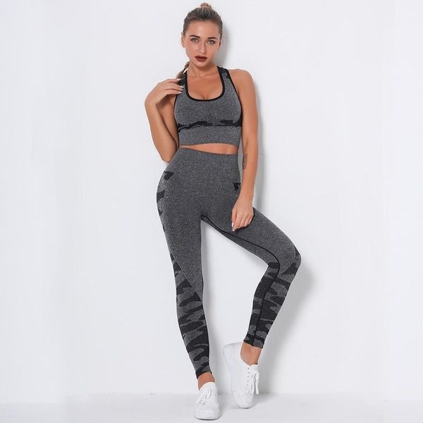 

yoga outfits knitting gym sets sport outfit for woman seamless suit sports women fitness clothing womens clothes workout set leggings, White;red