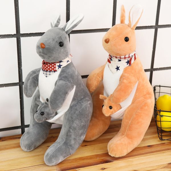 

super cute kangaroo plushtoys stuffed mothe kid kangaroo doll soft animal toys for children home decor baby girls gift