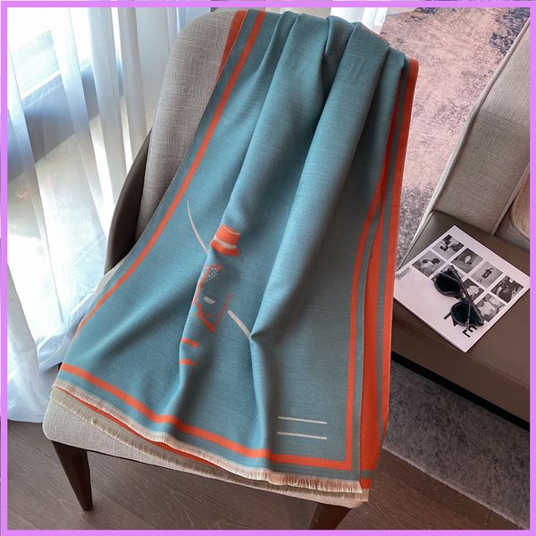 

2021 quality women fashion scarf shawl jacquard weave warm winter lady designers scarf neckerchief casual muffler fall outdoor mens d218195f, Blue;gray