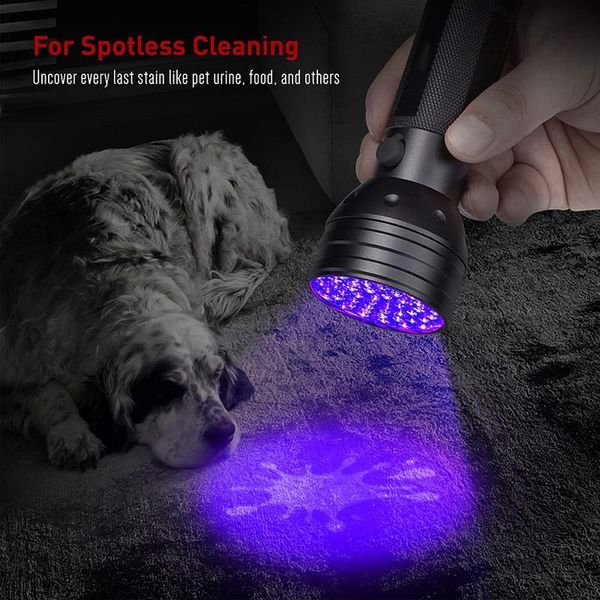

flashlights torches uv 395-400nm 21 leds 9 torch purple light ultraviolet black for dog urine stain detection