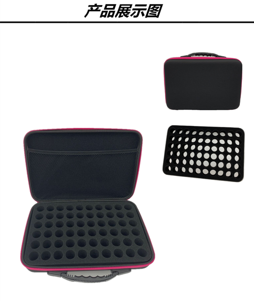 

duffel bags 60 bottles essential case carrying holder 10 oil nail polish organizer storage bag travel portable zipper box