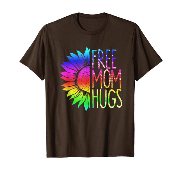 

Womens Free Mom Hugs Shirt - LGBT Rainbow Sunflower T-Shirt, Mainly pictures