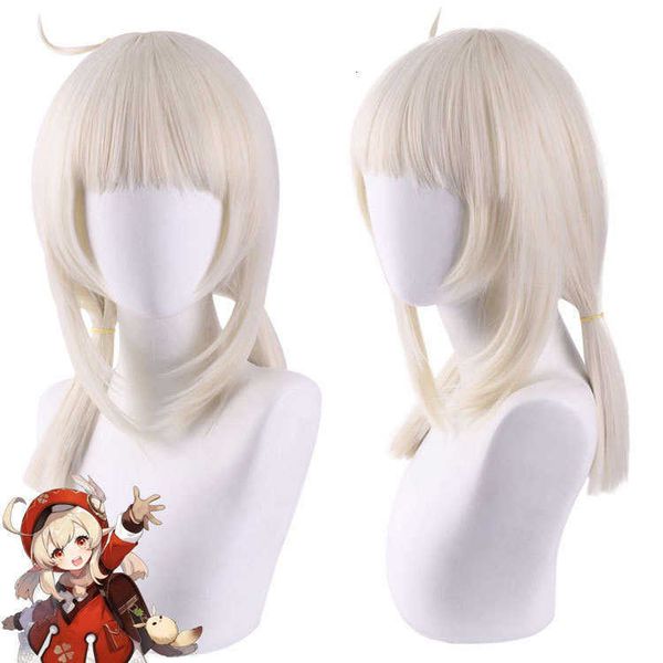 

master shengda cosplay original god kerry hualing double tail animation wig, Black