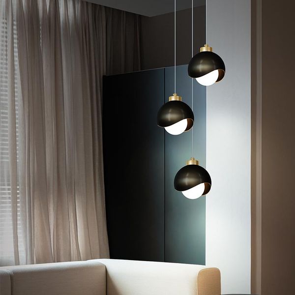 

nordic led small pendant lamp glass lampshade fixture for dining room bedroom bar cafe cloakroom decoration hanging lights