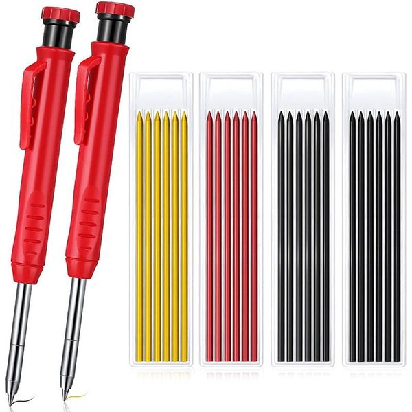 

professional hand tool sets solid carpenter pencil 2 pencils 24 mechanical refill construction woodworking marker for architect retail