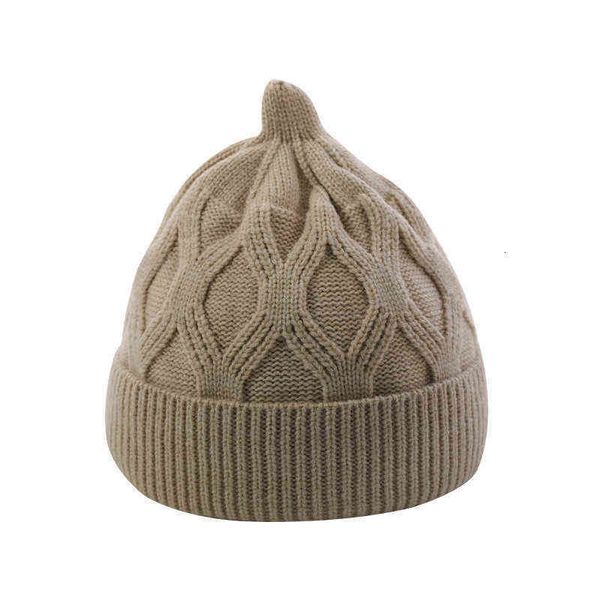 

when father when mother children's hat autumn and winter cute super wool hat baby boys girls korean version tide, Blue;gray