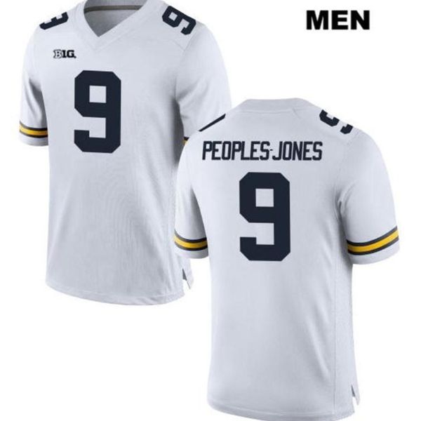 Goodjob Homens Jovens Mulheres Michigan Wolverines Donovan Peoples-Jones # 9 Football Jersey tamanho s-5XL ou personalizado qualquer nome ou número jersey