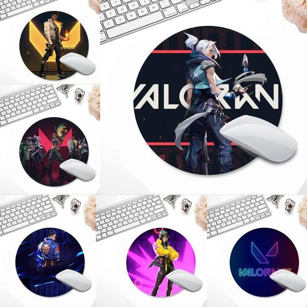 

mouse pads & wrist rests gaming girl valorant office mice gamer soft pad game work round mat xl non-slip lapcushion mousepad