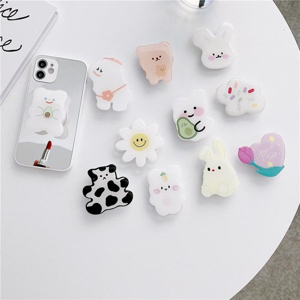 

cell phone mounts & holders cute bear mobile holder griptok support for 12 11 pro max xs grip tok folding handband airbag fin