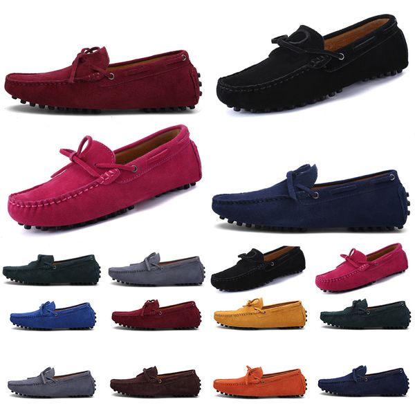

2021 non-brand men running shoes triple black royal blue purple yellow orange dark green mens fashion trainer sneakers outdoor jogging walki