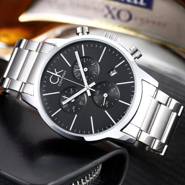 

wristwatches mens watches stainless steel quartz, Slivery;brown