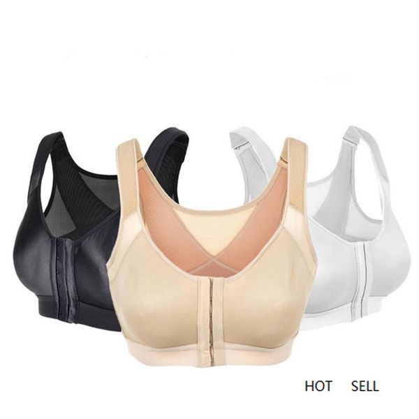

yoga sport posture corrector lift up women cross back breathable underwear shockproof sport support fitness vest, White;red