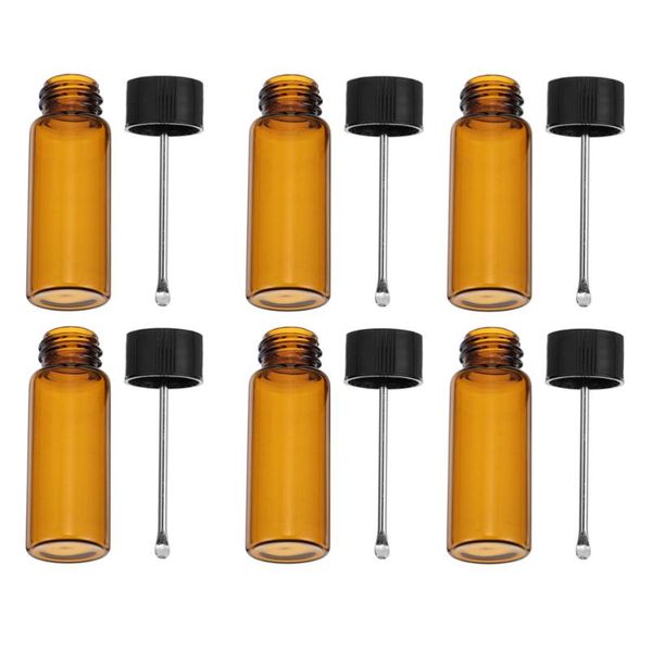 

storage bottles & jars 6pcs practical mini glass sealed with spoon
