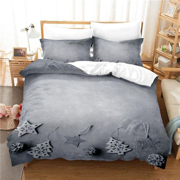

bedding sets pillowcases +duvet cover happy christmas bed linens 100% cotton merry christma deer 2/3pcs set 220x240