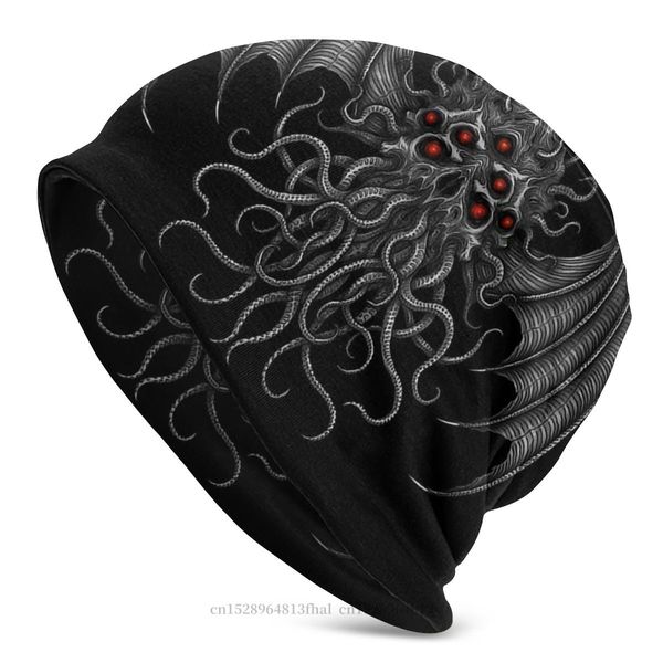 

bonnet hats cthulhu mythos lovecraft great old ones men women's knitted hat head winter warm cap street skullies beanies caps, Blue;gray