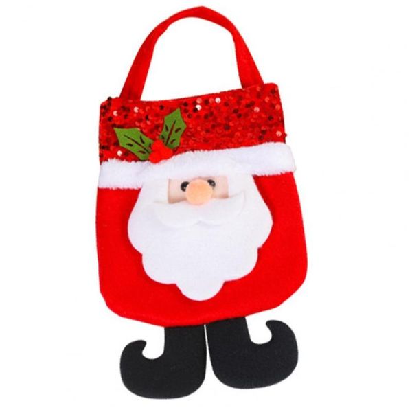 

gift wrap present bag sequin 3 styles snack wrapping bags snowman reindeer xmas