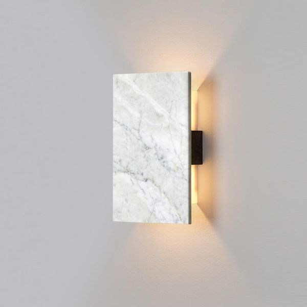 

wall lamp nordic modern led lamps art moon marble shades gold metal sconce living room bedside bedroom lights