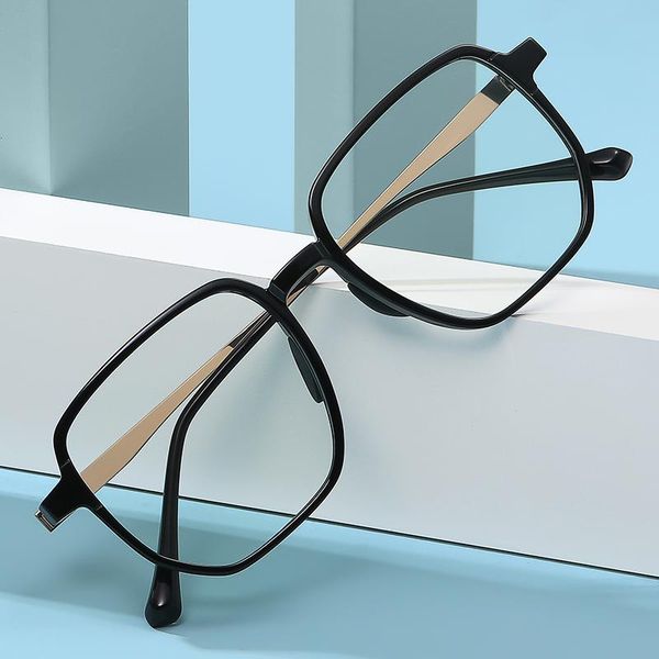 

sunglasses 2021 metal square anti-blue light glasses men women myopia full frames anti-glare computer eyeglasses uv400, White;black