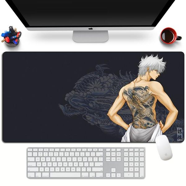 

mouse pads & wrist rests japan anime gin tama large pad 60x30cm locking edge keyboard xl otaku gaming mousepad gamer lapnotebook mat