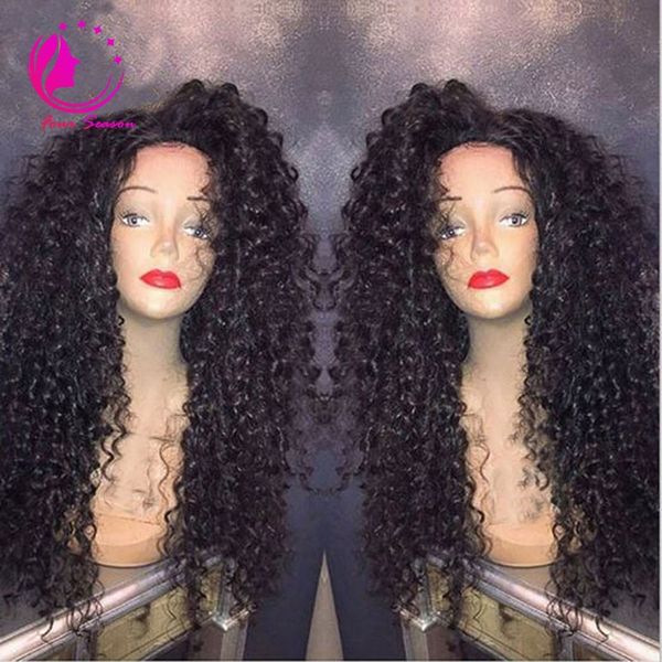 

full lace human hair wigs 180 density glueless lace wigs for black women brazilian virgin lace front wigs with baby hair ship, Black;brown