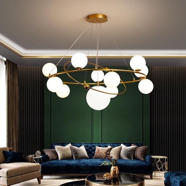 

pendant lamps nordic atmosphere living room household lamp modern minimalist net red restaurant ins personality creative fashion light