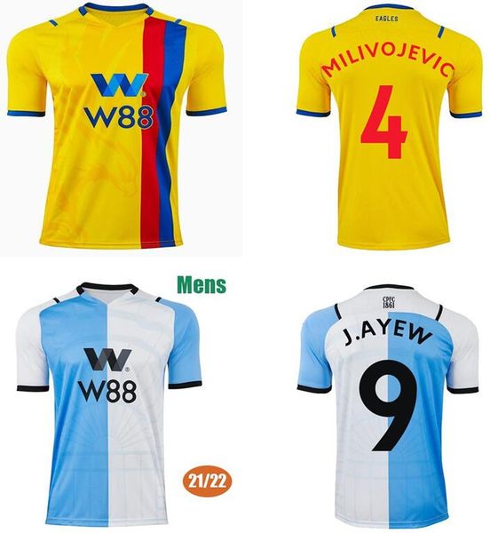 

21/22 crystal home soccer jersey 2021 away zaha milivojevic benteke maillots de foot shirt olise kouyate schlupp mcarthuhgjhkb, Black;yellow