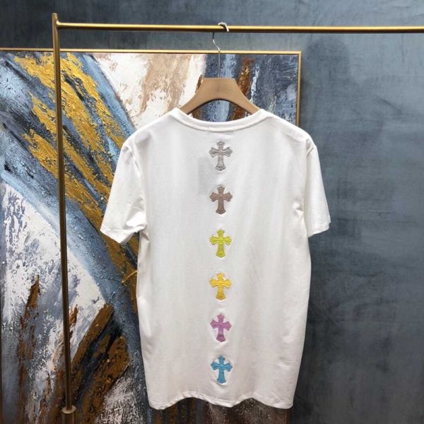 

fashions t fashion shirt cro ch cross sanskrit print short sleeve men round neck brand summer 4ve4, White;black