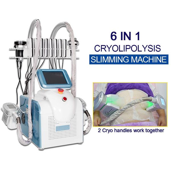 

6-in-1 fat ing slimming machine cryolipolysis 3d cryo handles slim equipment frozen cellulite device 360 degree loss weight