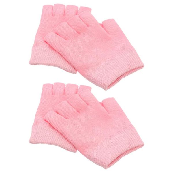 

cycling gloves 2 pairs dry hand moisturizing cosmetic eczema spa, Black