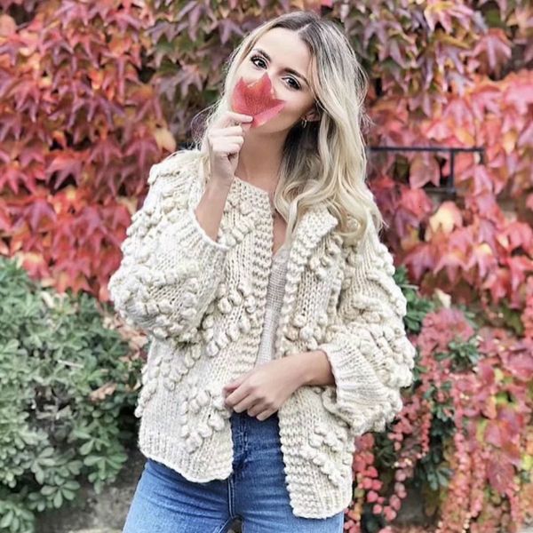 

2021 new hand knitted sweater women v neck long sleeve oversized korean cardigans female autumn winter sweaters sueter mujer udko, White;black