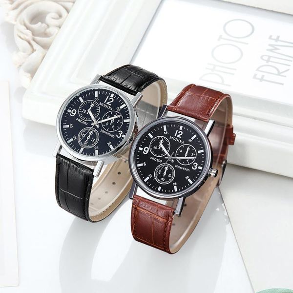 

wristwatches elegant quartz watch 2021 simple leather strap men ladies for women casual watchwrist gift zegarek damski drop, Slivery;brown