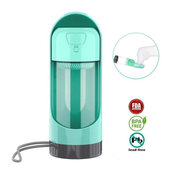 

cat bowls & feeders zk30 dog drinker bottle outdoor portable puppy water bowl for large dogs travel pet drinking dispenser fliter product