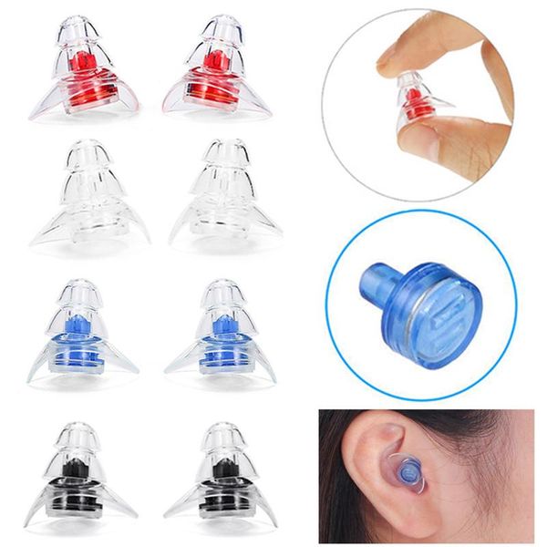 

nose clip soft silicone earbuds ear protection reusable professional music noise reduction for sleep dj bar bands sport w / case
