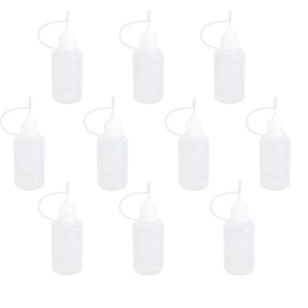 

storage bottles & jars 10 pcs 30ml needle tip empty plastic squeezable dropper bottle liquid