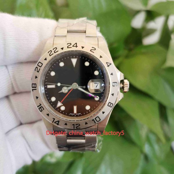 

2 color bp maker watches 42mm explorer vintage 16570 stainless steel asia 2813 movement mechanical automatic mens watch men's wristwatc, Slivery;brown