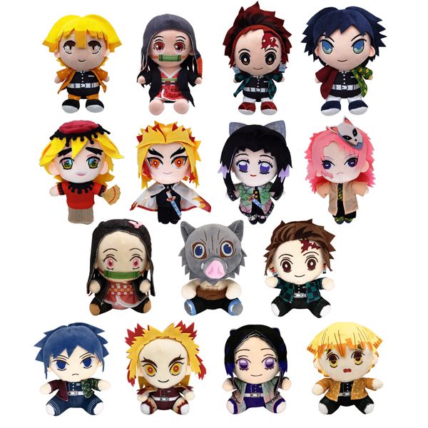 Demon Slayer lâmina de pelúcia boneca brinquedos cômico tanjirou nidou minha esposa yoshiyuki tomioka inosuke backs de animais recheados