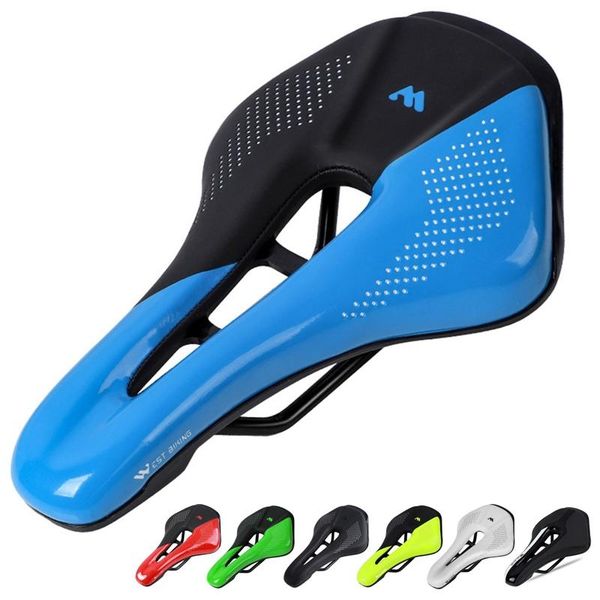 

bike saddles saddle steel rails mtb bicycle seat soft pu leather hollow breathable cycling accessories