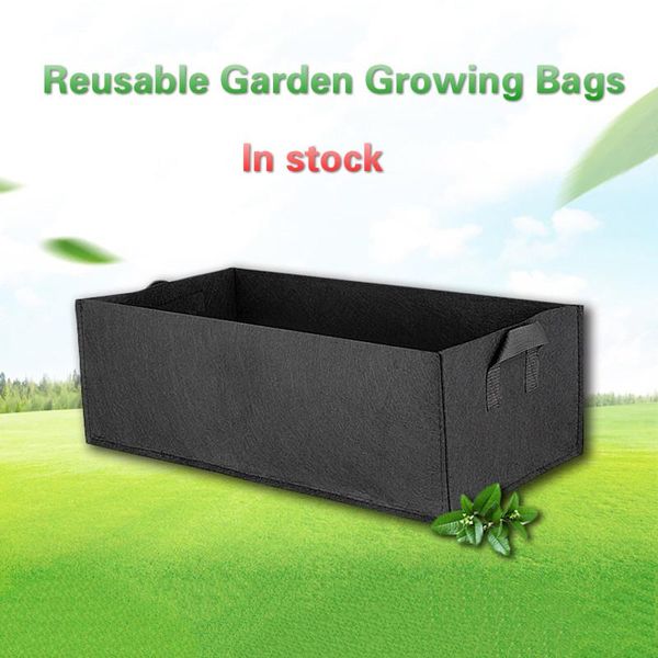 

planters & pots 4 colors 3 sizes thickness square fabric grow bags economic with handles garden planting containers for flowers tool
