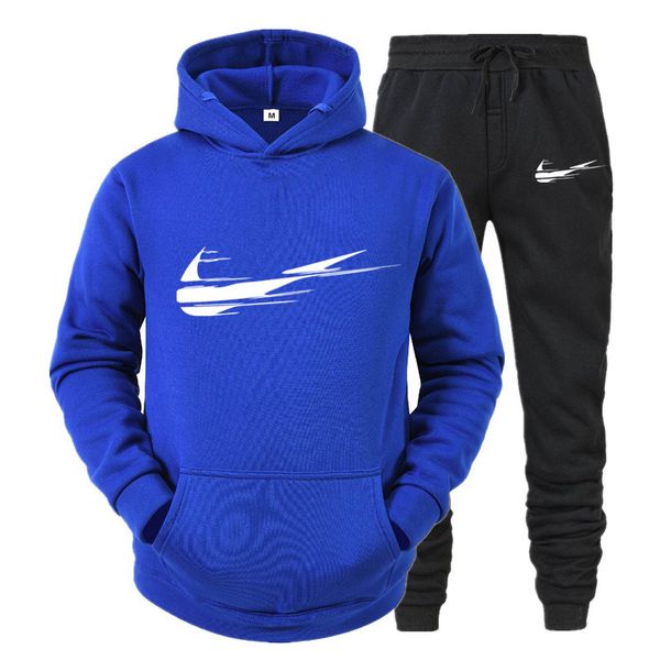 

tracksuit fashion men 's sportswear color large size hoodie women sports hoodie sweatpants casual long-sleeved pullover top, Gray