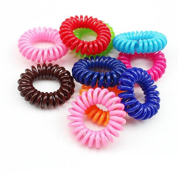 Regalo della miscela di caramelle Linea telefonica Filo di gomma Fascia elastica per capelli per ragazza Corda color caramella Cravatta per capelli Anello Rops Strumento per copricapo da donna